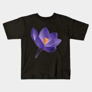 Purple Flower Kids T-Shirt